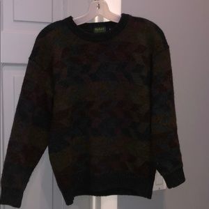 Multicolored vintage wool sweater